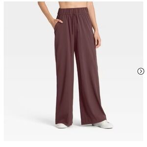 All in Motion Wide Leg Brown Pants